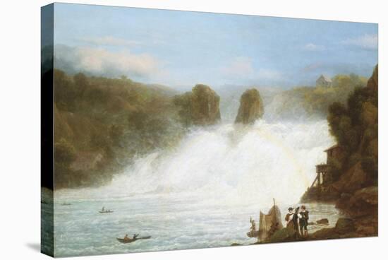 The Falls at Schaffhausen-Josef Stumpf-Stretched Canvas