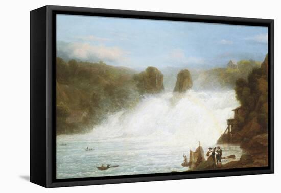The Falls at Schaffhausen-Josef Stumpf-Framed Stretched Canvas