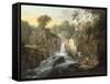 The Falls of Clyde-Alexander Nasmyth-Framed Stretched Canvas