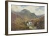 The Falls of Foyers-Alfred De Breanski-Framed Giclee Print