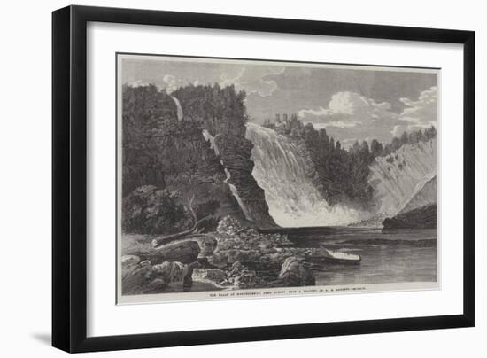 The Falls of Montmorency, Near Quebec-George Henry Andrews-Framed Giclee Print