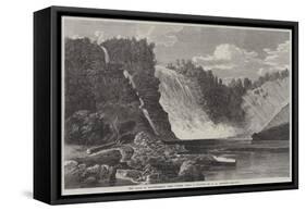 The Falls of Montmorency, Near Quebec-George Henry Andrews-Framed Stretched Canvas