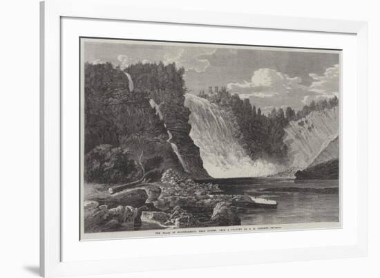 The Falls of Montmorency, Near Quebec-George Henry Andrews-Framed Giclee Print