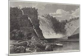 The Falls of Montmorency, Near Quebec-George Henry Andrews-Mounted Giclee Print