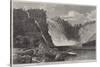 The Falls of Montmorency, Near Quebec-George Henry Andrews-Stretched Canvas