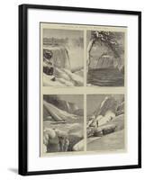 The Falls of Niagara in Winter Time-null-Framed Giclee Print