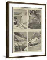 The Falls of Niagara in Winter Time-null-Framed Giclee Print