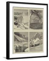 The Falls of Niagara in Winter Time-null-Framed Giclee Print