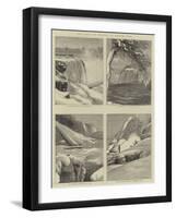 The Falls of Niagara in Winter Time-null-Framed Giclee Print