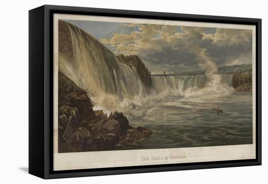 The Falls of Niagara-George Henry Andrews-Framed Stretched Canvas