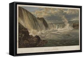 The Falls of Niagara-George Henry Andrews-Framed Stretched Canvas