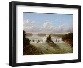 The Falls of St. Anthony, 1848-Seth Eastman-Framed Giclee Print