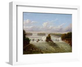 The Falls of St. Anthony, 1848-Seth Eastman-Framed Giclee Print