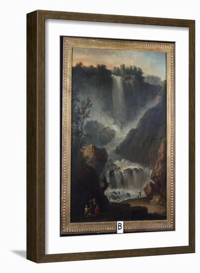 The Falls of Terni-Claude Joseph Vernet-Framed Giclee Print