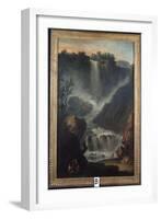 The Falls of Terni-Claude Joseph Vernet-Framed Giclee Print