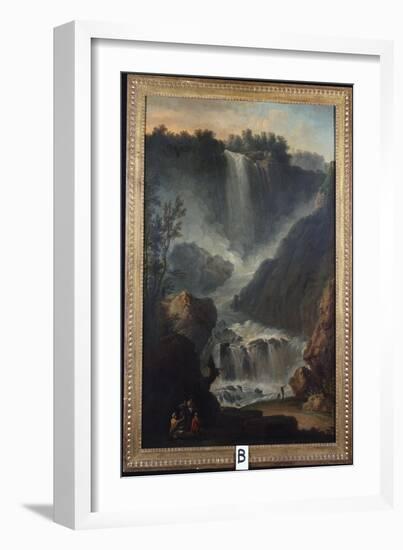 The Falls of Terni-Claude Joseph Vernet-Framed Giclee Print