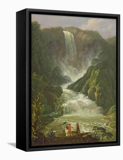 The Falls of Terni-Carlo Labruzzi-Framed Stretched Canvas