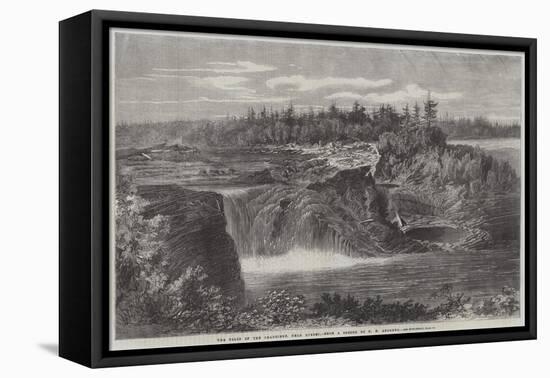 The Falls of the Chaudiere, Near Quebec-George Henry Andrews-Framed Stretched Canvas