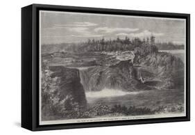 The Falls of the Chaudiere, Near Quebec-George Henry Andrews-Framed Stretched Canvas
