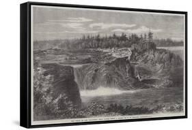 The Falls of the Chaudiere, Near Quebec-George Henry Andrews-Framed Stretched Canvas