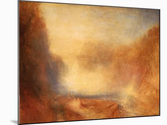 The Falls of the Clyde, C.1840 (Oil on Canvas)-Joseph Mallord William Turner-Mounted Giclee Print