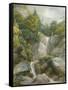 The Falls of the Isar-Johann Georg von Dillis-Framed Stretched Canvas