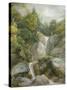 The Falls of the Isar-Johann Georg von Dillis-Stretched Canvas