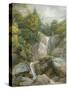 The Falls of the Isar-Johann Georg von Dillis-Stretched Canvas