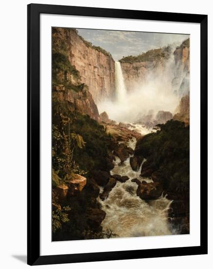 The Falls of the Tequendama Near Bogota, New Granada, 1854-Frederic Edwin Church-Framed Giclee Print