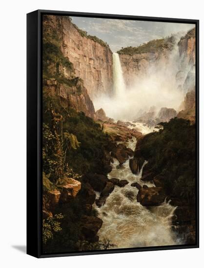 The Falls of the Tequendama Near Bogota, New Granada, 1854-Frederic Edwin Church-Framed Stretched Canvas