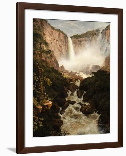 The Falls of the Tequendama Near Bogota, New Granada, 1854-Frederic Edwin Church-Framed Giclee Print