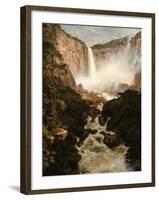 The Falls of the Tequendama Near Bogota, New Granada, 1854-Frederic Edwin Church-Framed Giclee Print