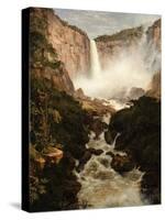 The Falls of the Tequendama Near Bogota, New Granada, 1854-Frederic Edwin Church-Stretched Canvas