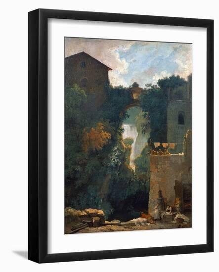 The Falls of Tivoli, 1760-1762-Jean-Honoré Fragonard-Framed Giclee Print