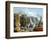 The Falls of Tivoli, 1768-Hubert Robert-Framed Giclee Print