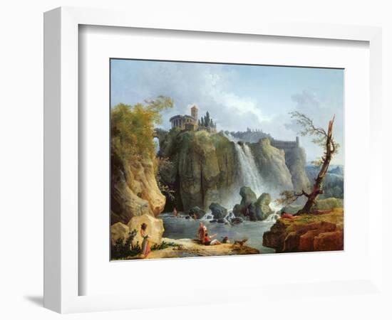 The Falls of Tivoli, 1768-Hubert Robert-Framed Giclee Print