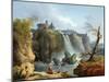 The Falls of Tivoli, 1768-Hubert Robert-Mounted Premium Giclee Print