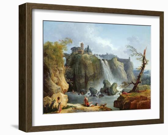 The Falls of Tivoli, 1768-Hubert Robert-Framed Giclee Print