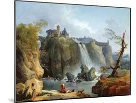 The Falls of Tivoli, 1768-Hubert Robert-Mounted Giclee Print
