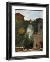 The Falls of Tivoli-Jean-Honoré Fragonard-Framed Giclee Print