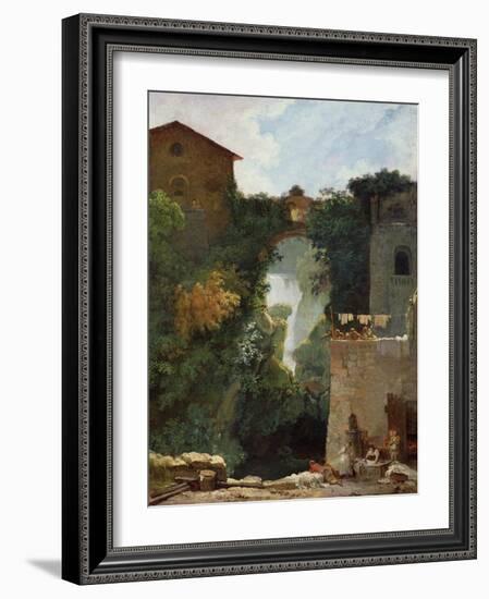The Falls of Tivoli-Jean-Honoré Fragonard-Framed Giclee Print