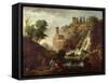 The Falls of Tivoli-Antoine Charles Horace Vernet-Framed Stretched Canvas