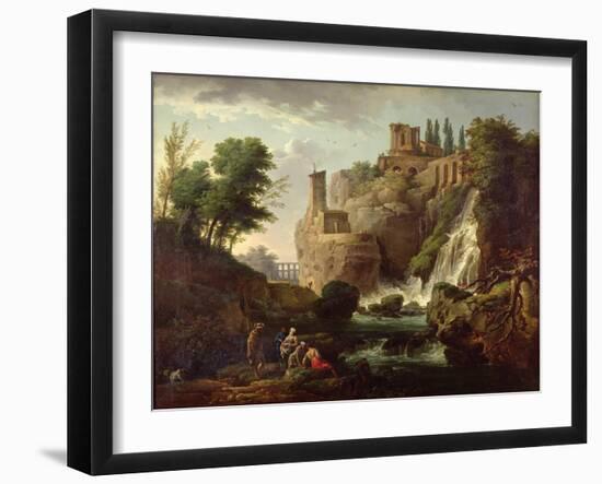 The Falls of Tivoli-Antoine Charles Horace Vernet-Framed Giclee Print