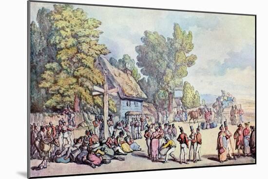 The Falmouth Road, Late 18th-Early 19th Century-Thomas Rowlandson-Mounted Giclee Print