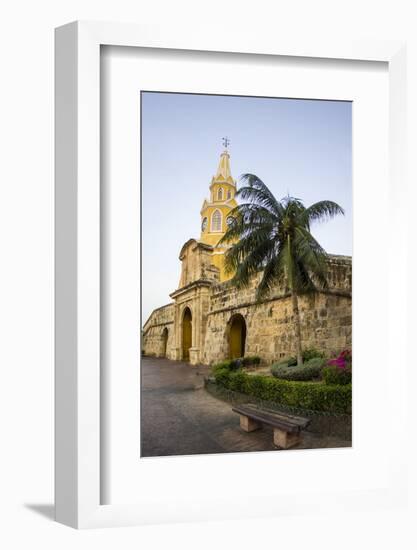 The famed Clock Tower, Torre de Reloj, Cartagena, Colombia.-Jerry Ginsberg-Framed Photographic Print