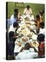 The Families of Tally and Cornell Adams Come Together for Sunday Dinner-John Dominis-Stretched Canvas