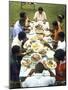 The Families of Tally and Cornell Adams Come Together for Sunday Dinner-John Dominis-Mounted Premium Photographic Print