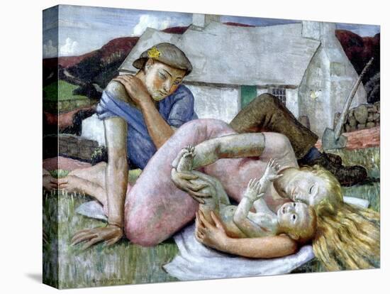 The Family, 1935-Ernest Procter-Stretched Canvas