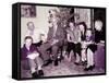 The Family Gathers around the Christmas Tree, Ca. 1956-null-Framed Stretched Canvas