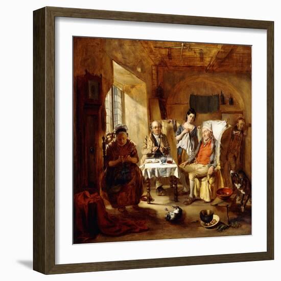 The Family Lawyer, 1857-William Powell Frith-Framed Giclee Print